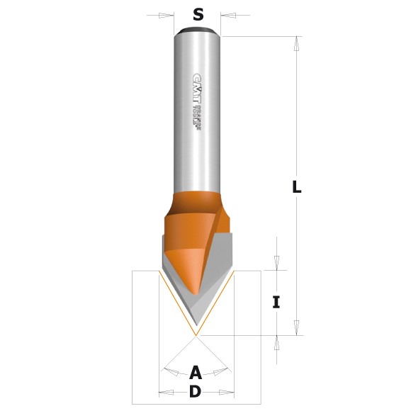 Buy CMT- Laser Point Bit (60deg)Z2 HW S=7 D=12.7 Online | Power Tools | Qetaat.com